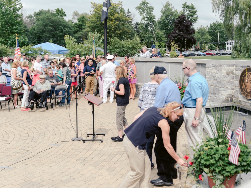 Amherst Community Gathers for Name Unveiling at Memorial Wall