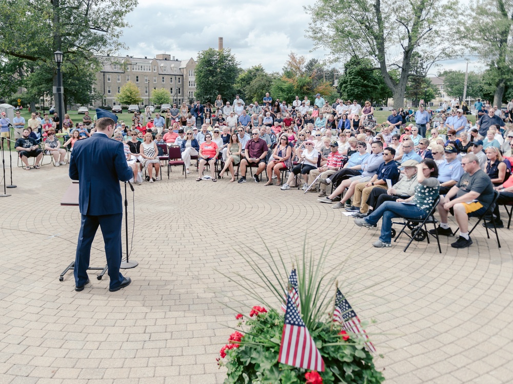 Amherst Community Gathers for Name Unveiling at Memorial Wall