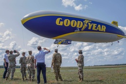 Fort Drum community members receive special ride on Goodyear blimp