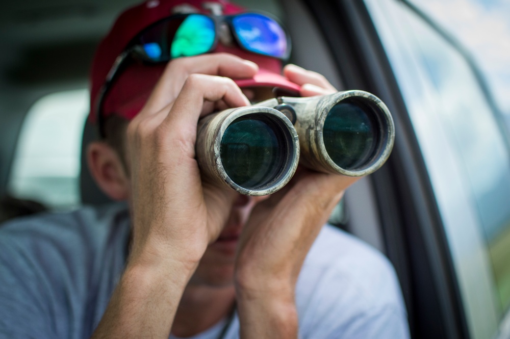 Keeping watch: Wildlife biologist surveys Peterson AFB for animals