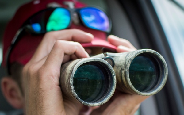 Keeping watch: Wildlife biologist surveys Peterson AFB for animals