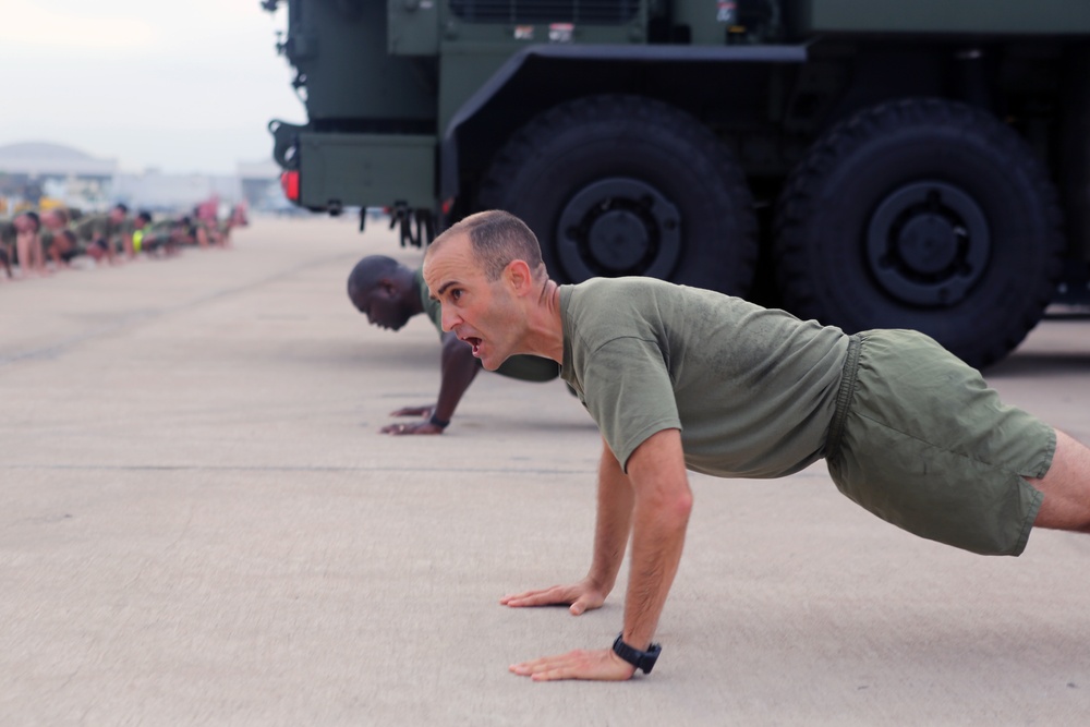 One last run: HHS CO runs with his squadron