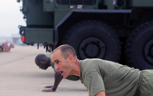 One last run: HHS CO runs with his squadron