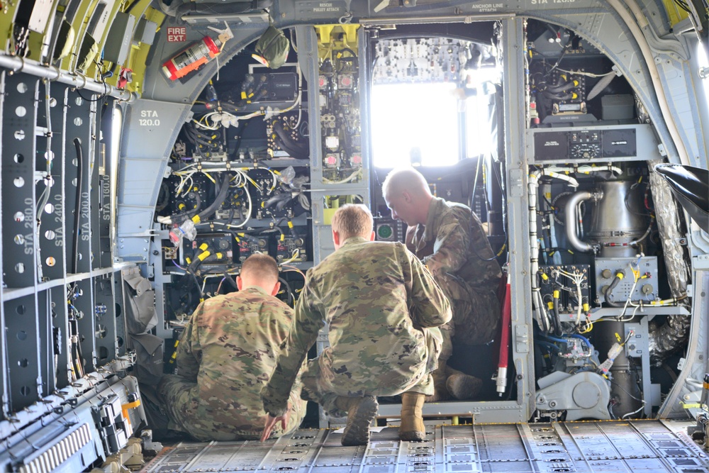 DVIDS Images CH 47 Chinook Helicopter 200 Hours Phase Maintenance 