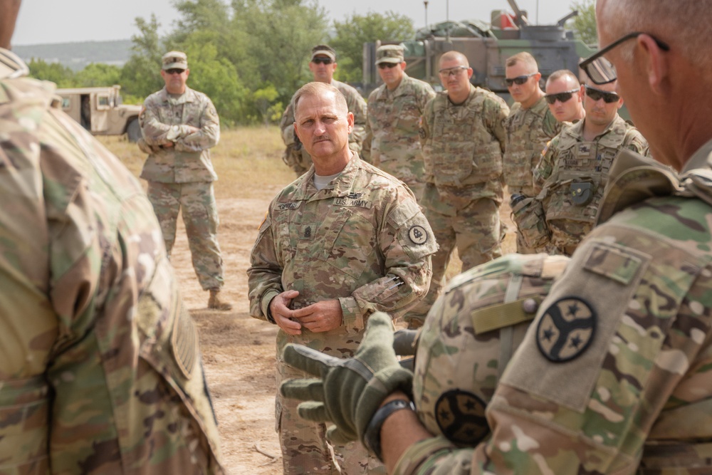 Tenn. State CSM Gentry visits Task Force Raider