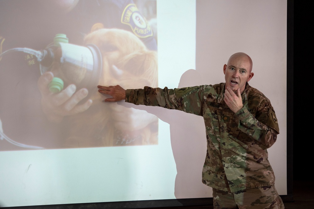 Canine Tactical Combat Casualty Care Training