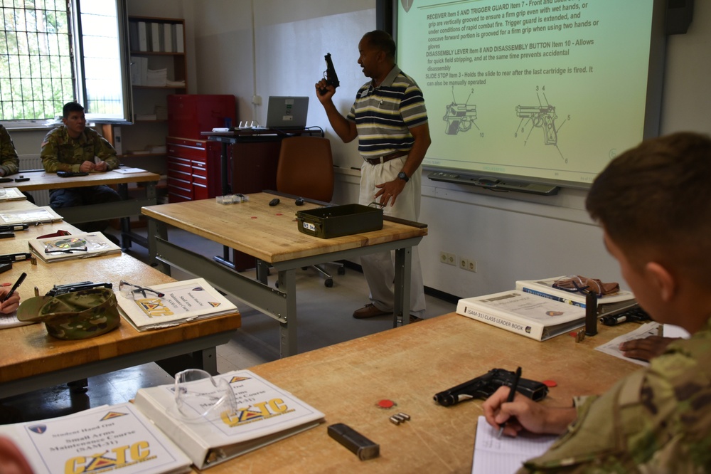 Combined Arms Training Center conduct a M9 Pistol maintenance course