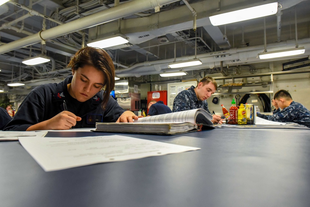 Sailors Take Exam