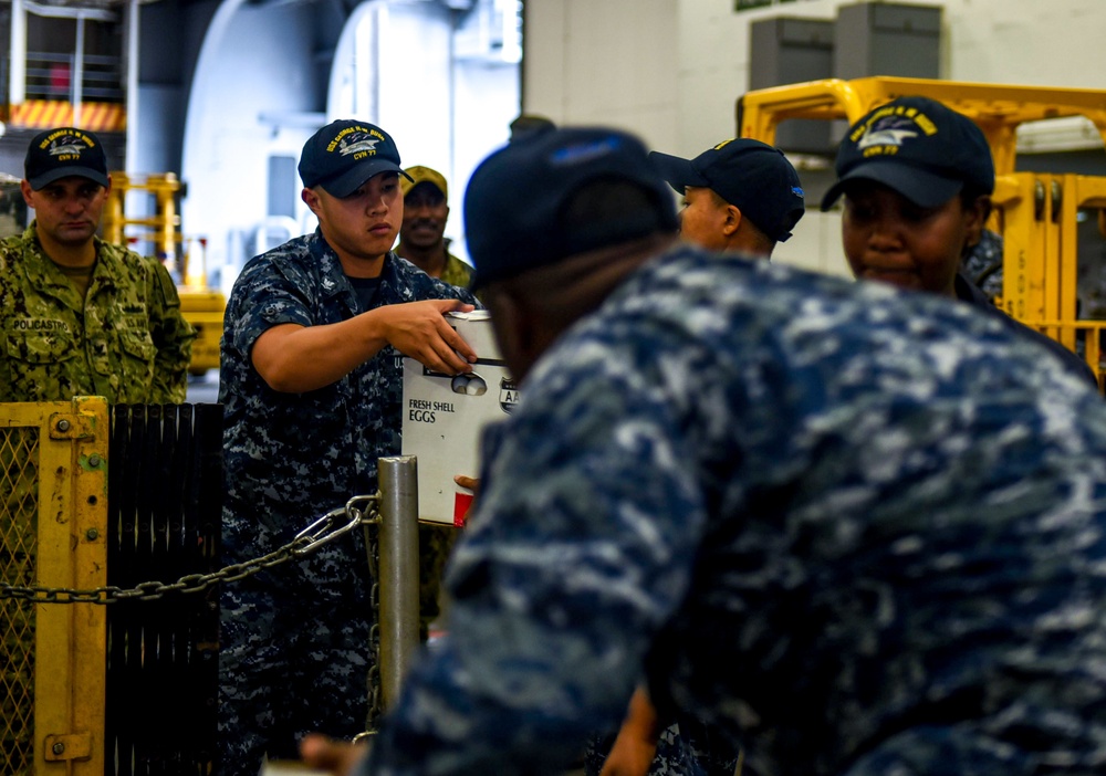 Sailors Participate in Working Party