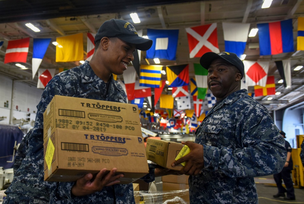 Sailors Participate in Working Party