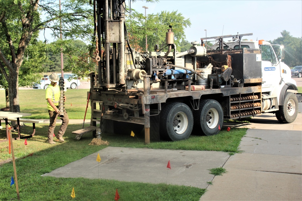 Geotechnical drilling at Fort McCoy