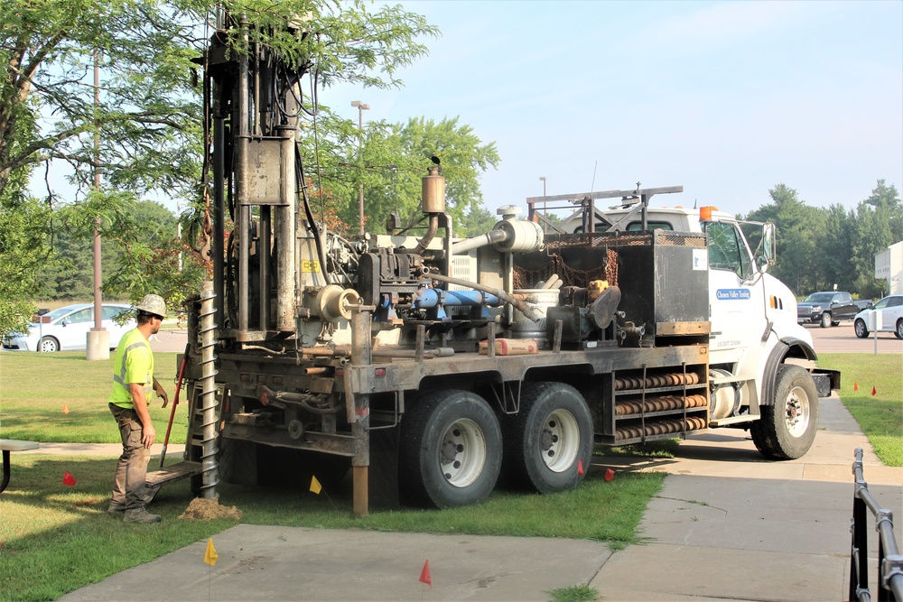 Geotechnical drilling at Fort McCoy