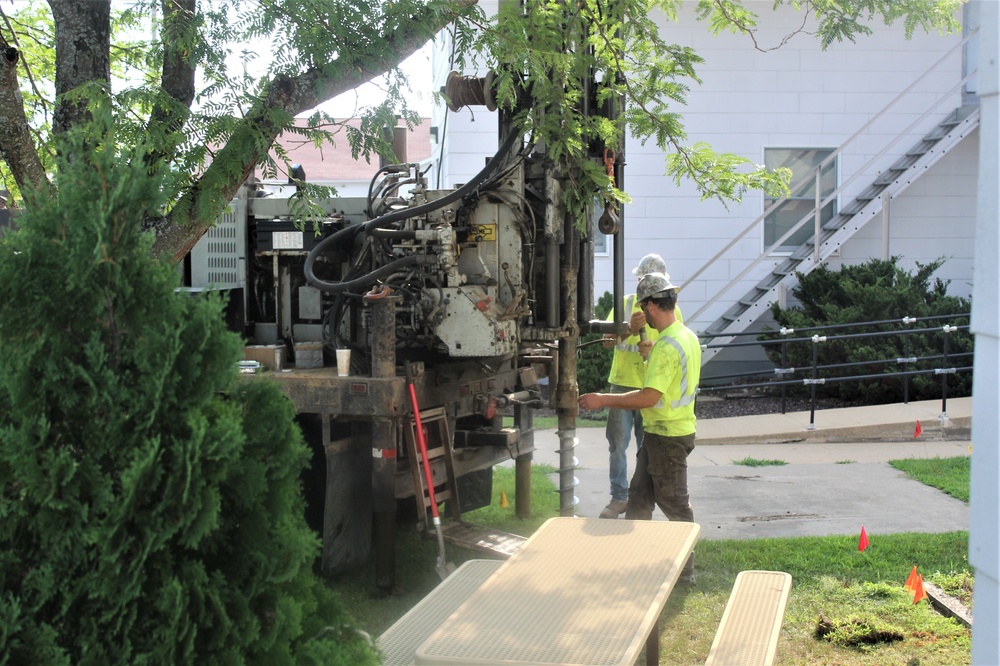 Geotechnical drilling at Fort McCoy