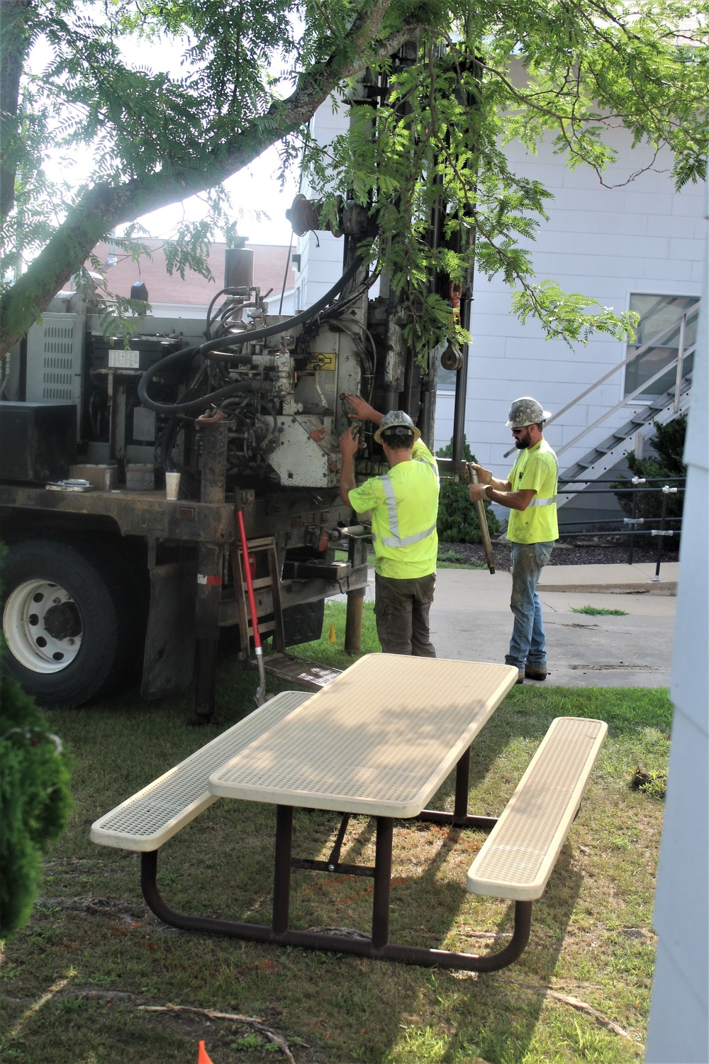 Geotechnical drilling at Fort McCoy