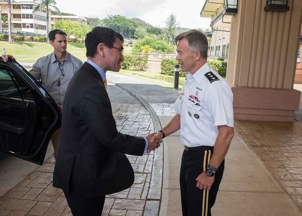 Foreign Minister of Japan Visits USINDOPACOM