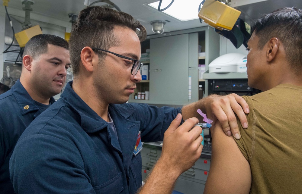 Benfold Administers Vaccines