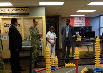 Vice Admiral tours Louisville High School