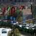 Flags flying over Kabul