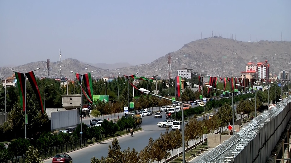 Flags fly high over Kabul