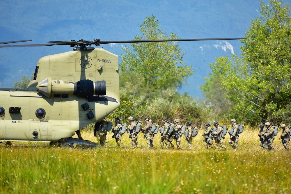 Airborne Operation,22 August, 2018, Pordenone, Italy