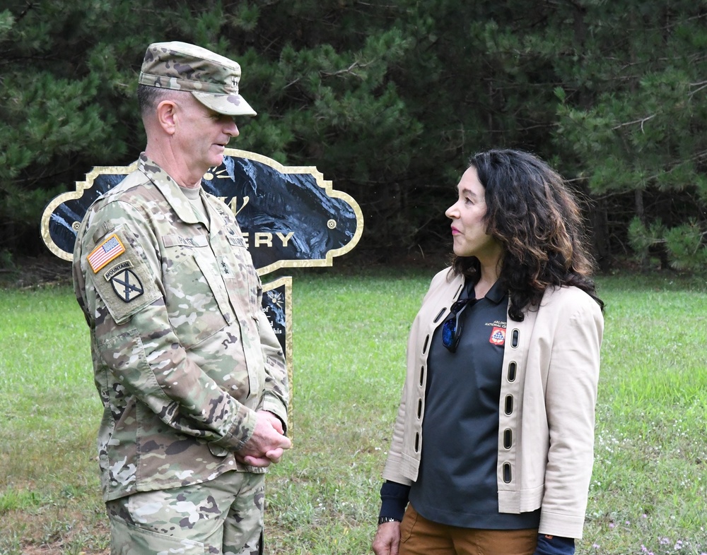 Army National Military Cemeteries executive director conducts site visit at Fort Drum