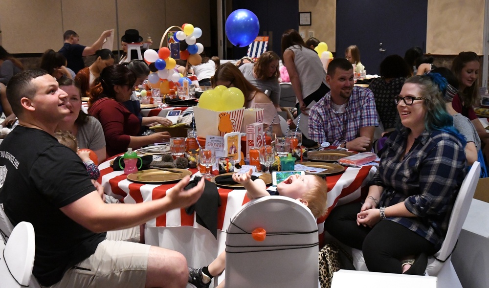Fort Drum mothers-to-be showered with gifts at a party in their honor