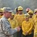 CNGB Visits National Guard troops supporting wildfire efforts