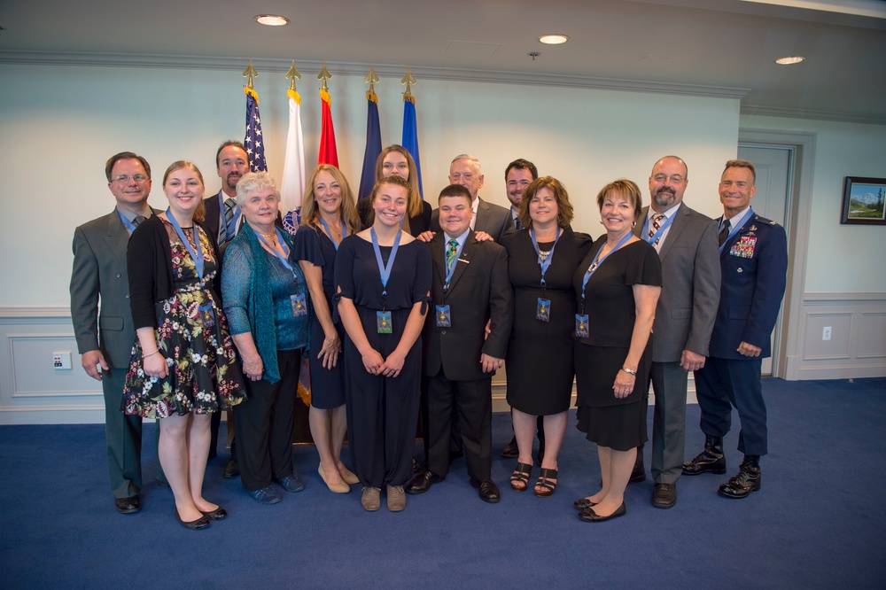 SD meeting with the family of Medal of Honor recipient, Air Force Tech. Sgt. John A. Chapman