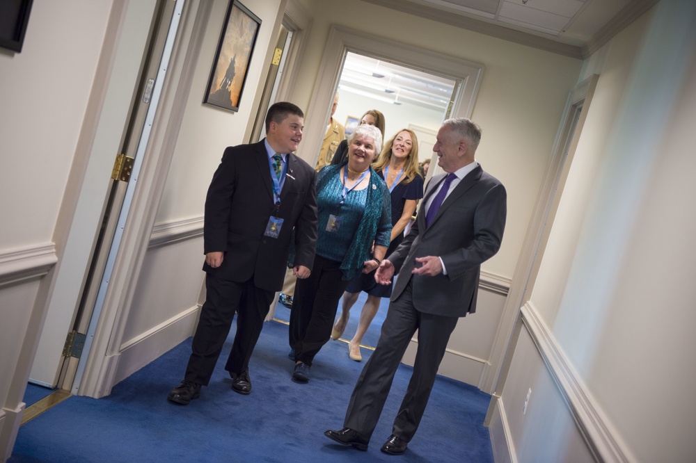 SD meeting with the family of Medal of Honor recipient, Air Force Tech. Sgt. John A. Chapman