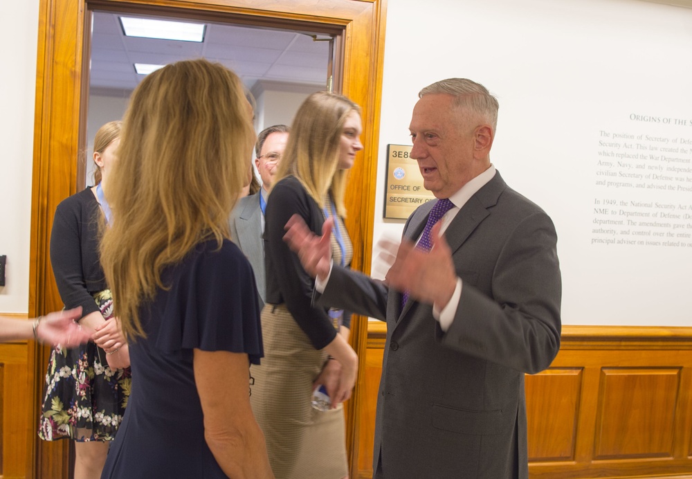 SD meeting with the family of Medal of Honor recipient, Air Force Tech. Sgt. John A. Chapman