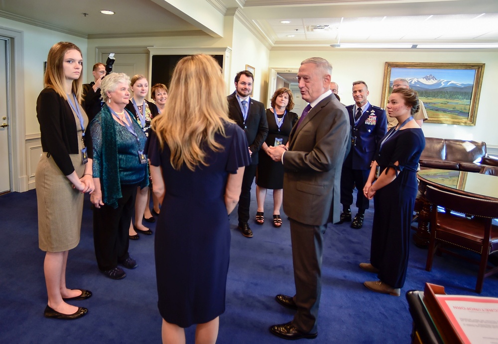 SD meeting with the family of Medal of Honor recipient, Air Force Tech. Sgt. John A. Chapman