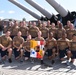 CPO Selectees from Naval Beach Group Two aboard the USS Wisconsin (BB-64)