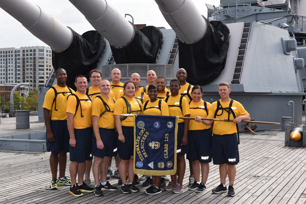 CPO Selectees aboard the USS Wisconsin (BB-64)