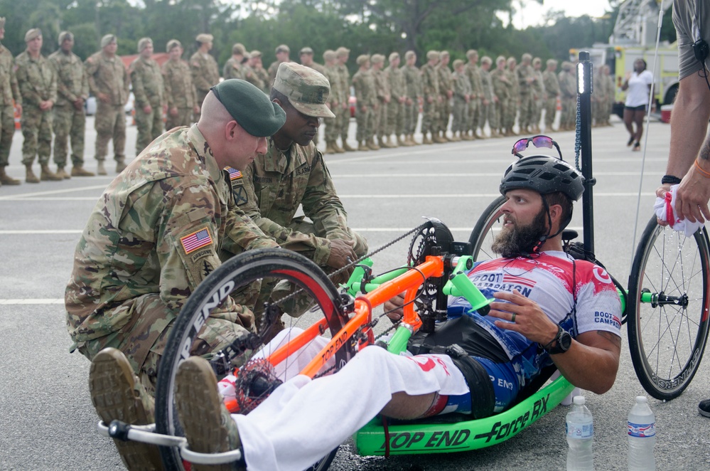Wounded combat vet takes trek on handcycle from ground zero to St. Pete’s
