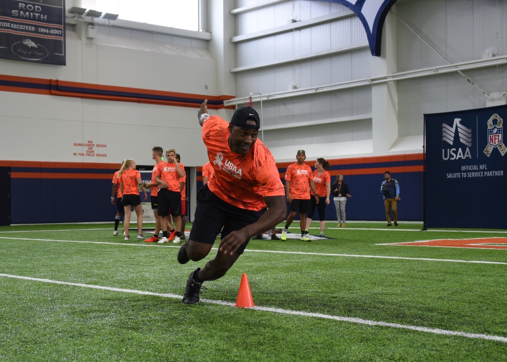 Denver Broncos partner with USAA in Salute to Service boot camp