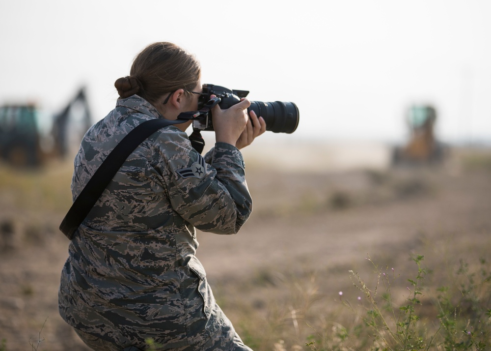 Public Affairs uses Civil Engineer training event to hone skills