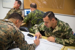 U.S., partner nation service members plan together during UNITAS Amphibious