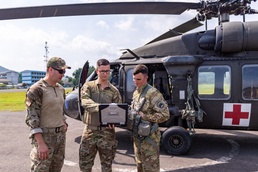 Air Force staff weather officers provide Army aviators updated forecasts during Hanuman Guardian 2018