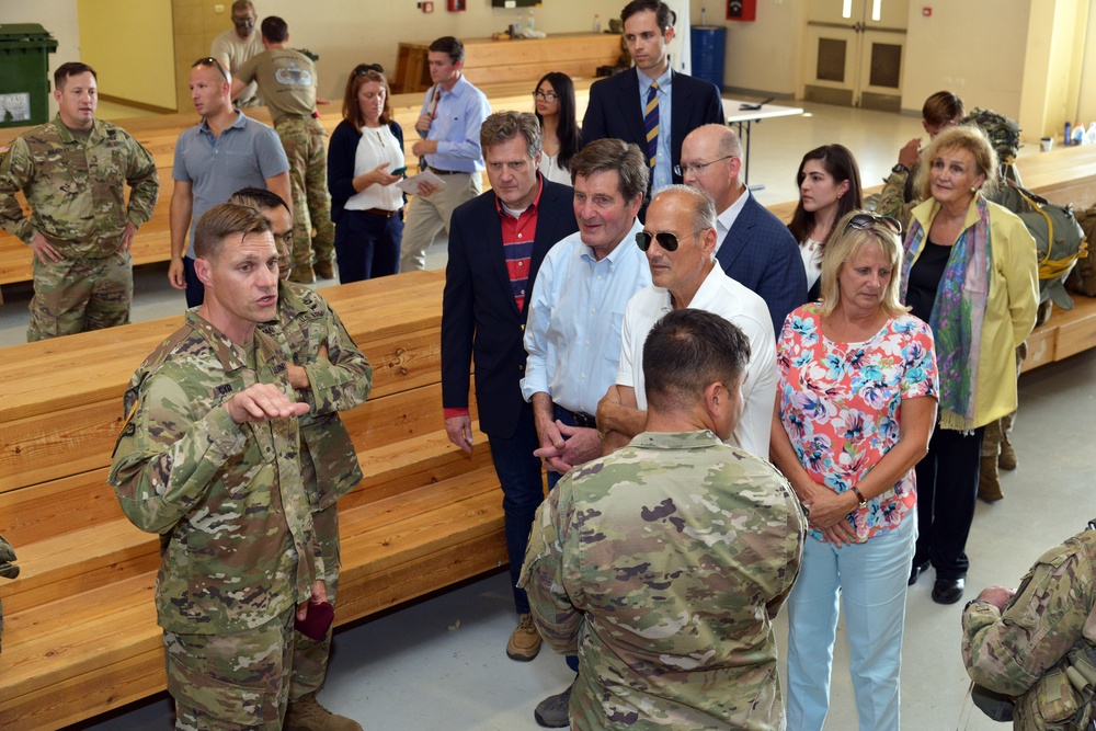 Congressional Delegation Visits 173rd Airborne Brigade at Aviano Air Base