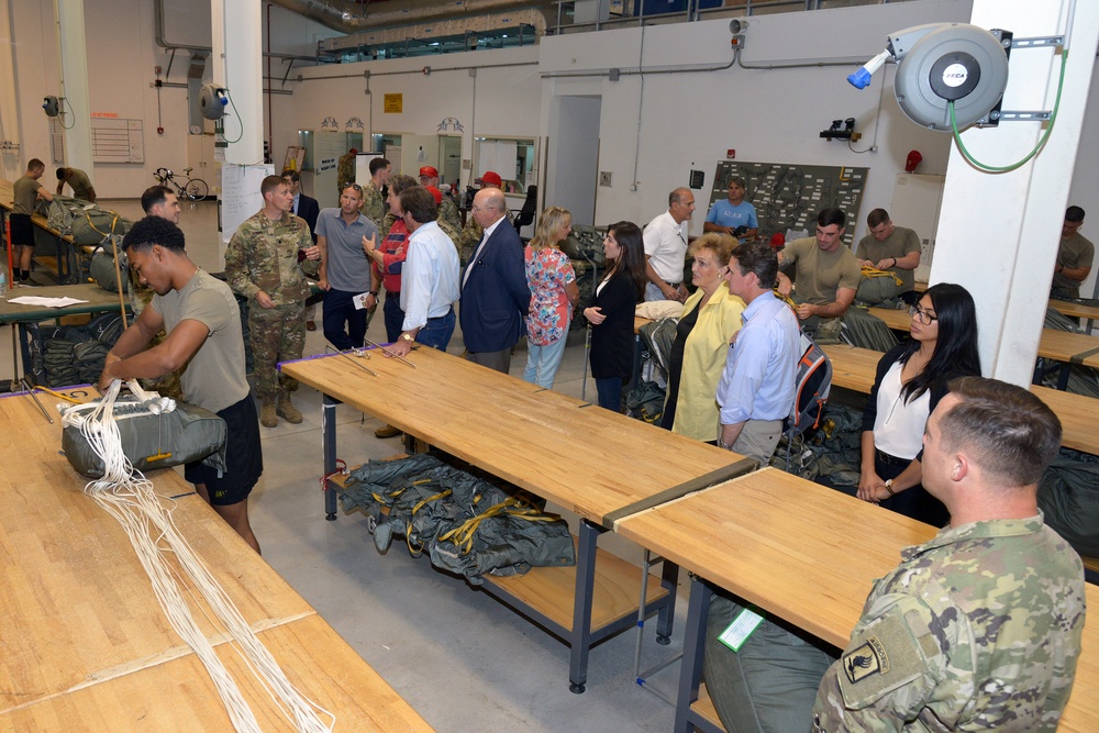 Congressional Delegation Visits 173rd Airborne Brigade at Aviano Air Base