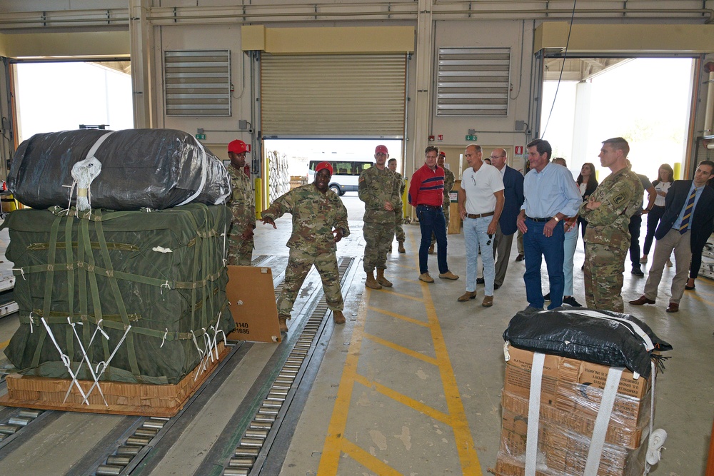 Congressional Delegation Visits 173rd Airborne Brigade at Aviano Air Base