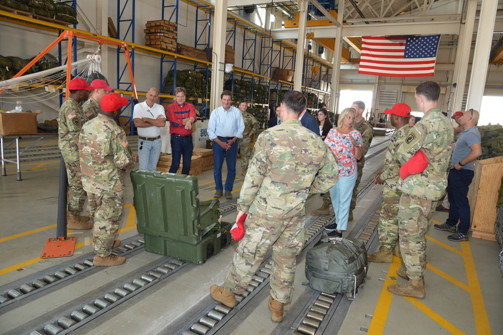 Congressional Delegation Visits 173rd Airborne Brigade at Aviano Air Base