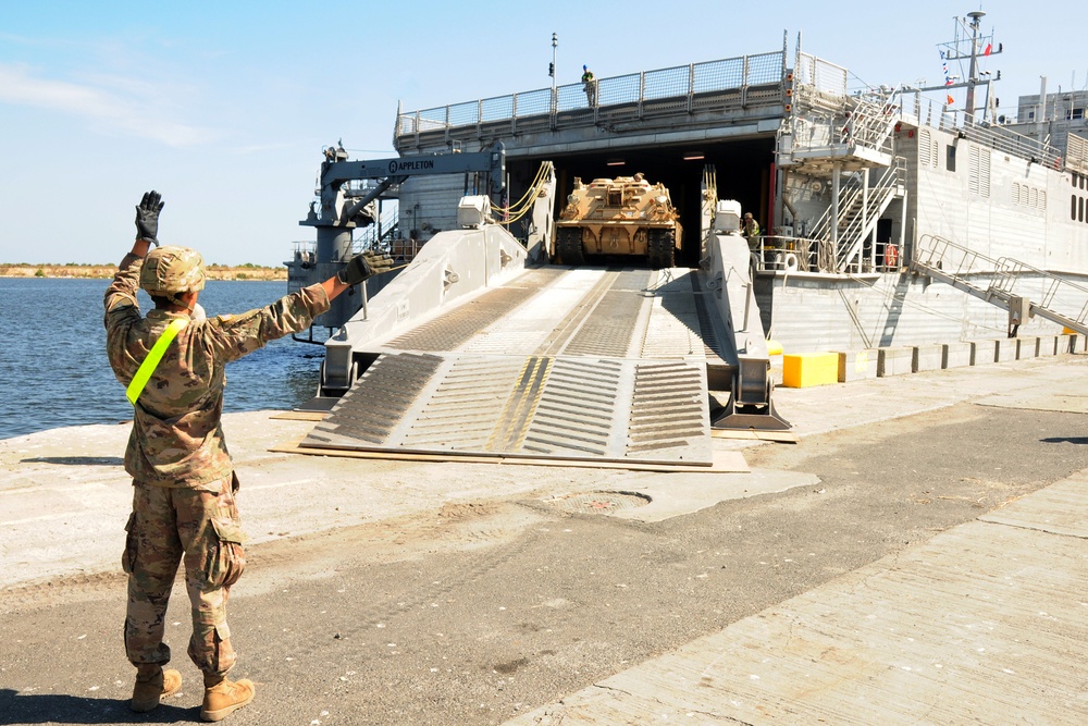 U.S. Soldiers Redeploy by Sea Lift