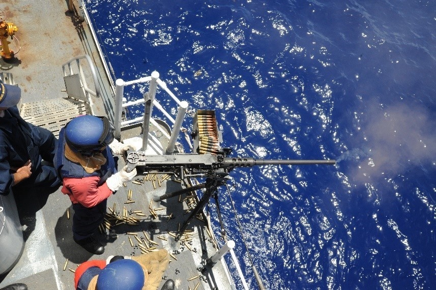 Coast Guard Cutter Northland crew conducts .50 caliber machine gun training