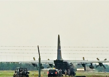 Photo Essay: Patriot Warrior 2018 participants conduct training scenario with C-130 at Fort McCoy