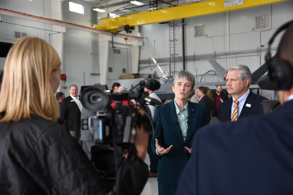 Secretary of the Air Force pays Grand Forks AFB a visit