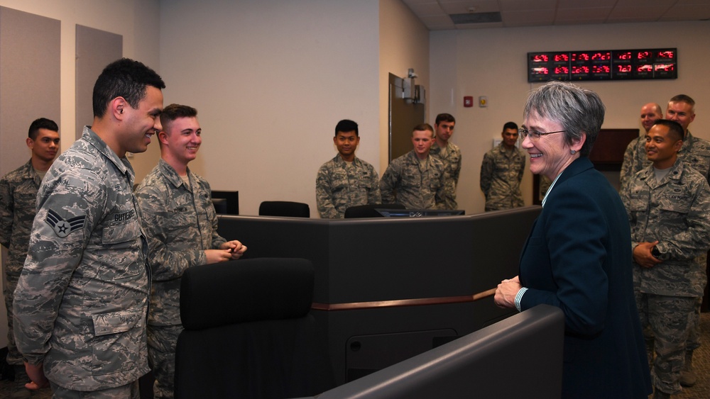 Secretary of the Air Force pays Grand Forks AFB a visit