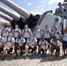 CPO Selectees from Afloat Training Group-Norfolk aboard the USS Wisconsin (BB-64)