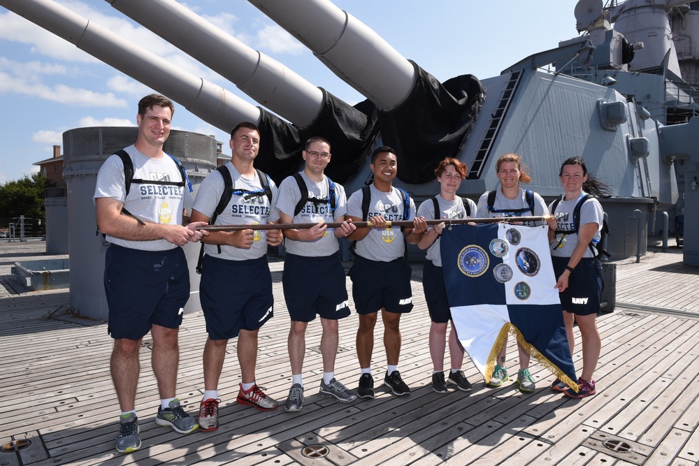 IWTG-Norfolk CPO Selectees aboard the USS Wisconsin (BB-64)