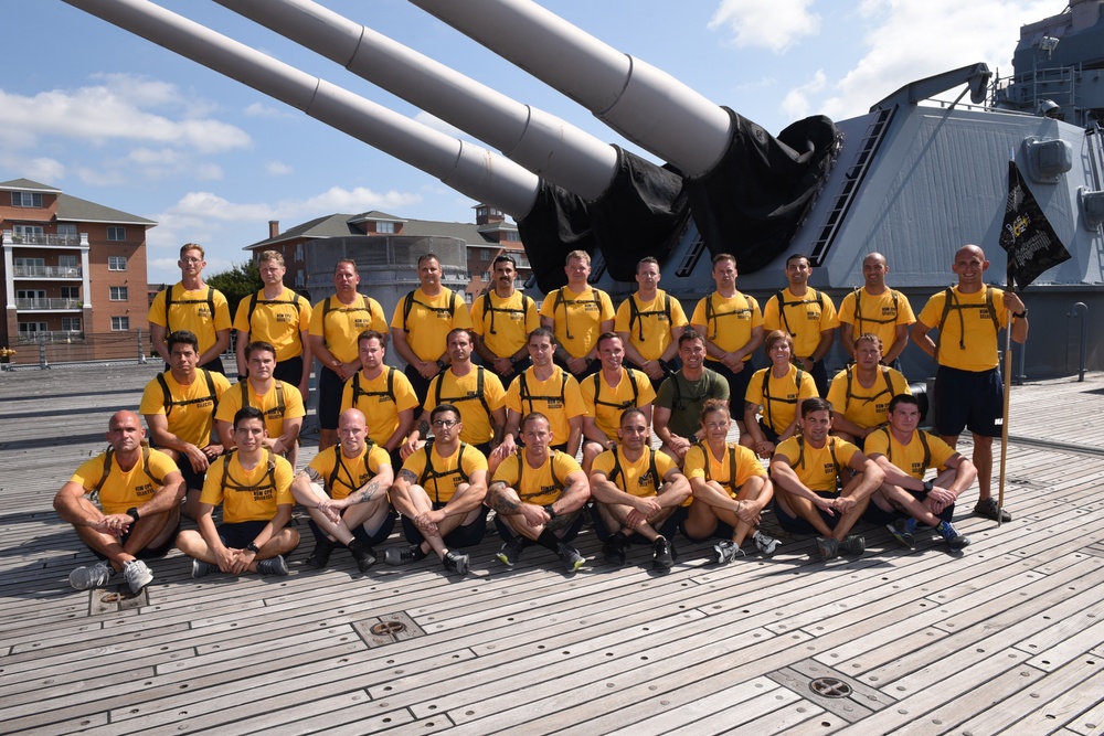 CPO Selectees aboard the USS Wisconsin (BB-64)